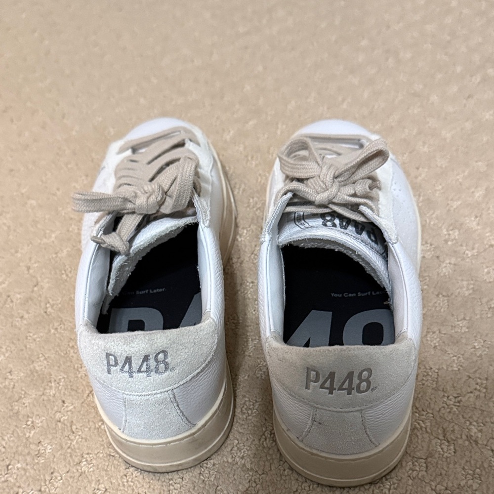 P448  White and Gray Sneakers